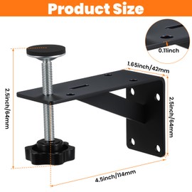 Afcabakila 4 PCS Undermount Sink Brackets Undermount Sink Repair Kit for Kitchen Narrow Cabinet Adjustable Support Bracket Wall Mount Adjustable Support