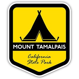 Squiddy Mount Tamalpais State Park California - Vinyl Sticker for Car, Laptop, Notebook (5" high)