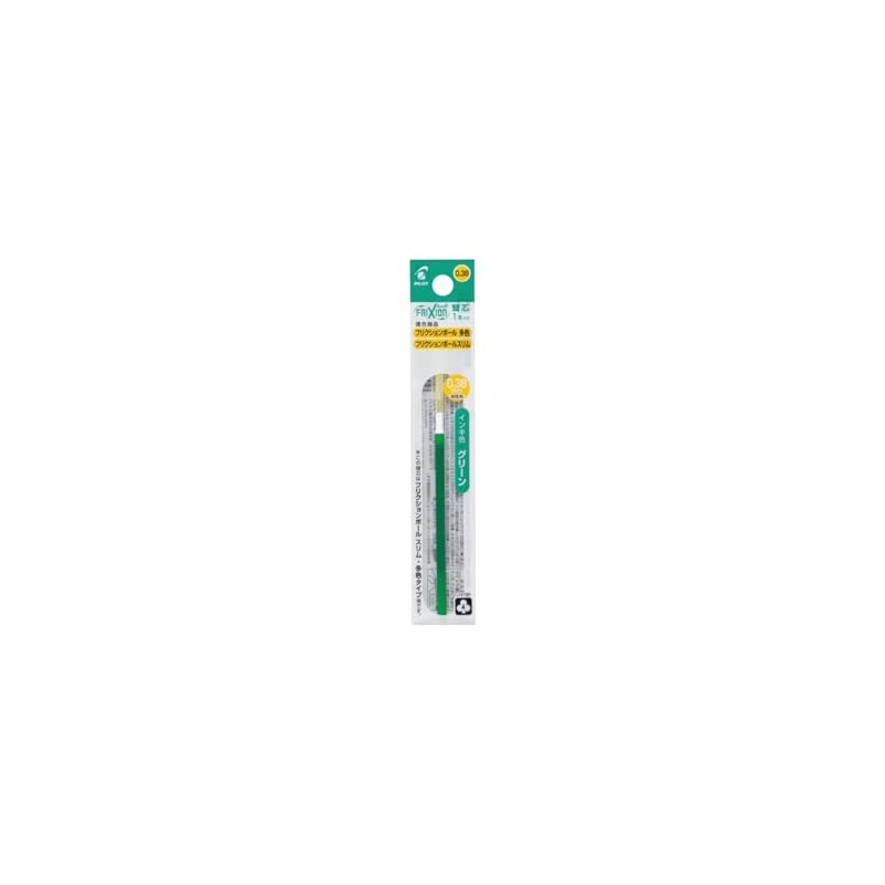 Pilot LFBTRF120UFG FriXion Ball Refills, Multicolor & Slim, 0.38, Green,
