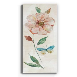 Canvas Wall Art, Wall Décor Canvas, Modern, Contemporary, Rustic, Romantic, & Industrial, Ready to Hang - Rose Red Wash 12X24