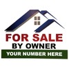 Custom For Sale By Owner Yard Sign, FSBO, Printed 2