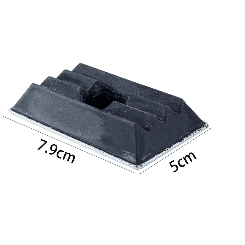 Hoite 4 Pcs Stop Buffer Leaf Spring Intermediate Plate Rubber