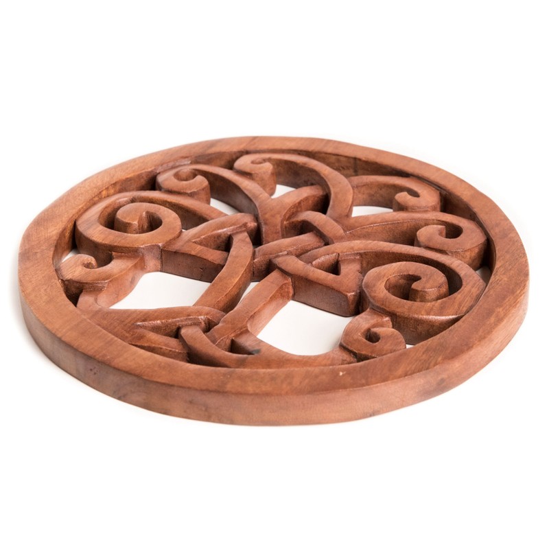 Windalf Wall Decoration Wooden Picture Varuna Diameter 25 cm Celtic