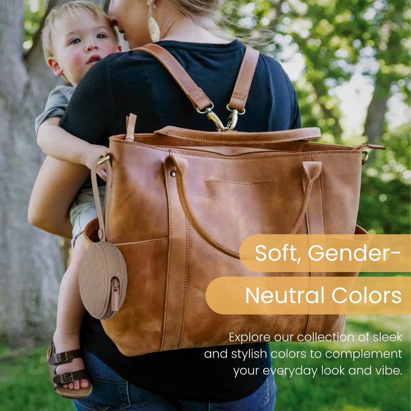 Kalovin Pacifier Holder Case, Pack of 2 Baby Silicone Pacifier