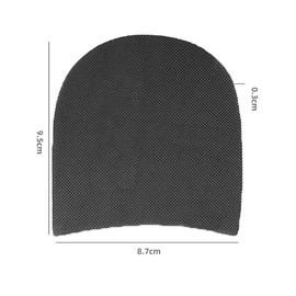 1 Pair Anti Slip Rubber Shoe Soles Anti Skid Rubber Soles Thickness 3mm Rubber Anti Skid Shoes Heels Repairing Tool for DIY Shoe Repair, Shoe Repair Rubber Heel Replacement Anti Slip Heel Pads (Black)