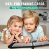 Trading Card Album with 4 Compartments, Card Folder with 400