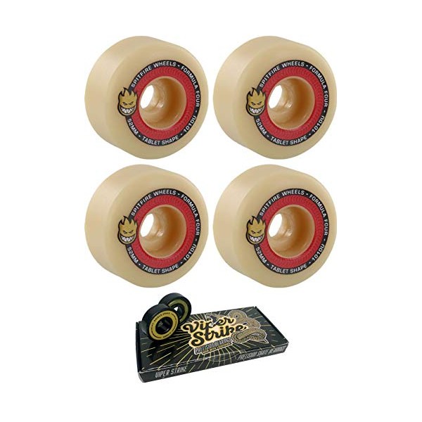 Spitfire Wheels 52mm Formula Four Tablets Natural/Red Skateboard Wheels -