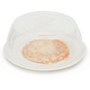 Home Basics Plastic Microwave Plate Cover with Handle on Lid,