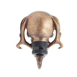 Sakali Specail Skull with Beard Car Gear Stick Shift Shifter Knob Universal fit for Most Manual Transmission or Automatic Transmission Without Lock Button(Copper)