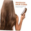 Vaguelly Thickened Verawood Moon Shape Hair Comb for Scalp Massage