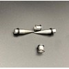 HEKEUOR 4 Piece 316l Steel Tapers and Tunnels Ear Stretching