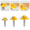 MNA 45 Degree Lock Miter Router Bit 3-Piece Set, for