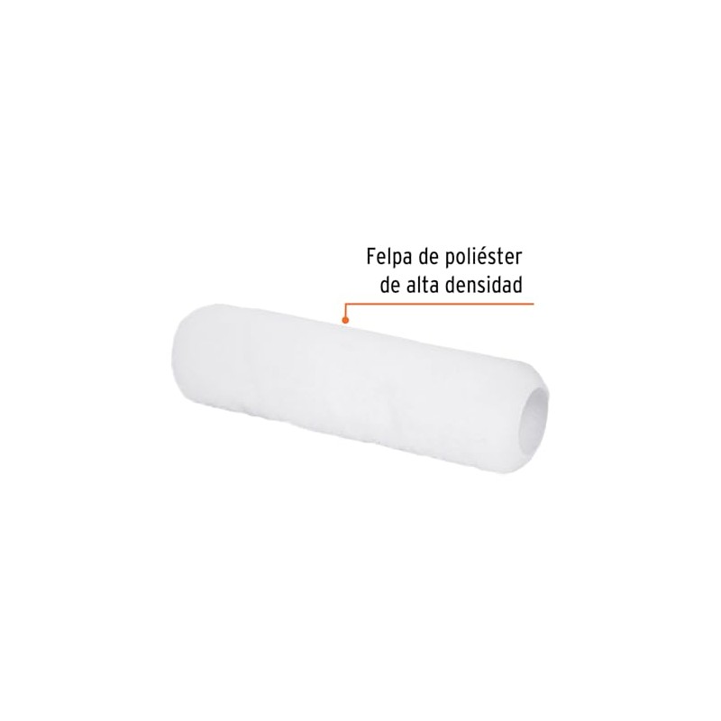 Truper R-ROPI-910, Felpa para rodillo 9" x 3/8" superficies lisas