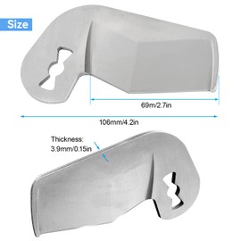 2Pack 48-44-0405 M12 Replacement Shear Blade Compatible with Milwaukee, PVC Plastic Pipe Replaceable Blade for 2470-20, 2470-21 Shear Tool, Cuts PVC, ABS, CPVC, PEX Tubing Rubber Hose