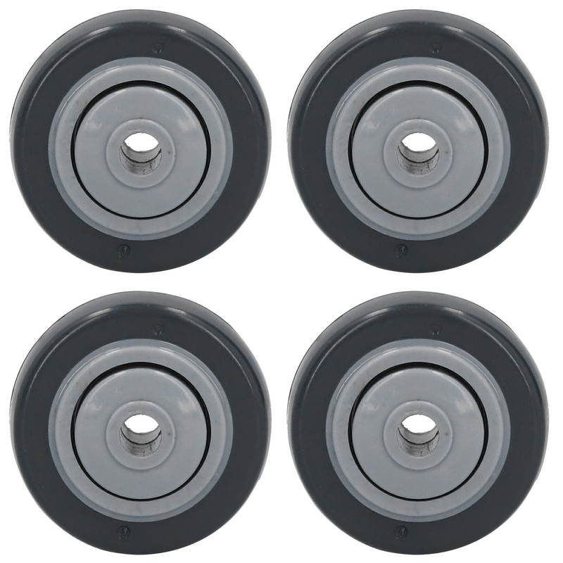 4Pcs Mute Wheel PU AntiWinding Furniture Trolley Directional Caster 2in
