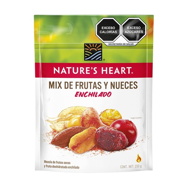 Nature's Heart Mix de Frutas y Nueces Enchilado 150g, Pequeño