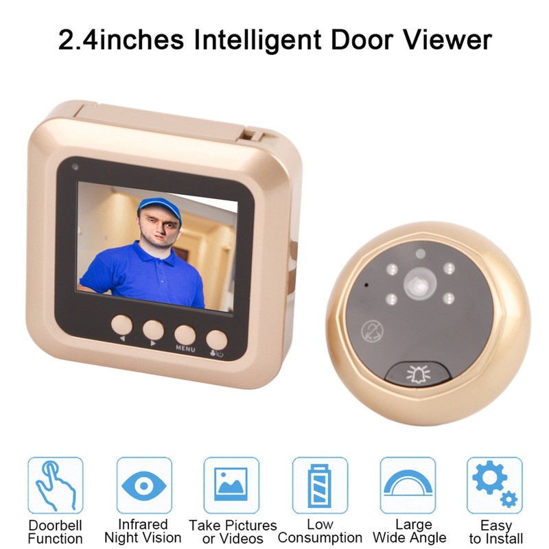 2.4inches 1080P Intelligent Electric Door Bell TFT Digital Peephole Security