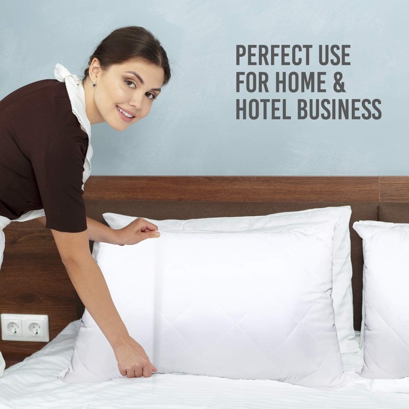 mak - Pillow Protectors Pack Of 2 Quilted Pillow Cases