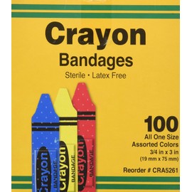 ASO Corporation Bandages, Crayon Strips, Adhesive, 100/BX (AGPCRA5261) Category: Bandages and Dressings
