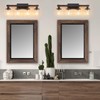 Feohak 4-Light Bathroom Vanity Light, Farmhouse Bathroom Fixtures Over Mirror,