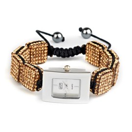 Eton Women's Quartz Watch with Mother of Pearl Dial Analogue Display and Gold Bracelet 3020L-GD