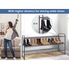 KEETDY Long 3 Tier Shoe Rack for Closet Wide Shoe