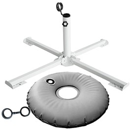 MILIMOLI Foldable Portable Beach Umbrella Stand - Portable Patio Umbrella Base Holder, Outdoor Sunshade Anchor, with Weight Bag for Stadium, Courtyard, Garden, Beach, Grass