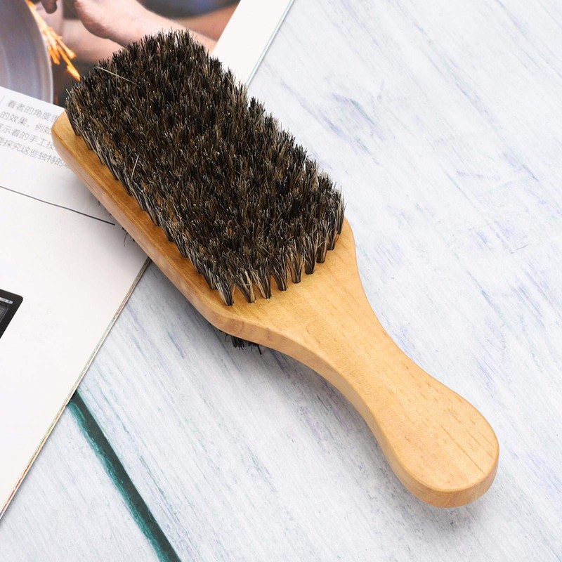 Cepillo de madera para barba de bigote, cepillo de barba