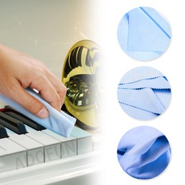 5pcs Musical Instrument Cloth String Instrument Cloth Guitar Cleaning Cloth Violin Cleaning Cloth Absorbent Double Sided Use to Wipe Metal or Wooden Utensils Random Color