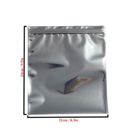 LJY 50 Pieces Antistatic Resealable Large Size Bags for Motherboard HDD and Electronic Device, 21cm x 24cm / 8.3in x 9.5in