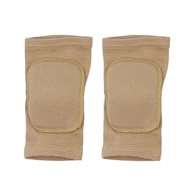 Men Women Protective Knee Pads, Anti-Slip Padded Sponge Knee Brace Knee Support for Football Volleyball Dance Skating Basketball Sports (Large,Nude)