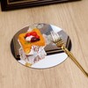 Bitray 2-Pack Round Mirror Plates, 8" Acrylic Mirror Centerpieces for
