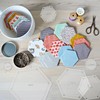 6 Pcs Hexagon Templates Quilting Set Seam Allowance, Hexagon Quilting