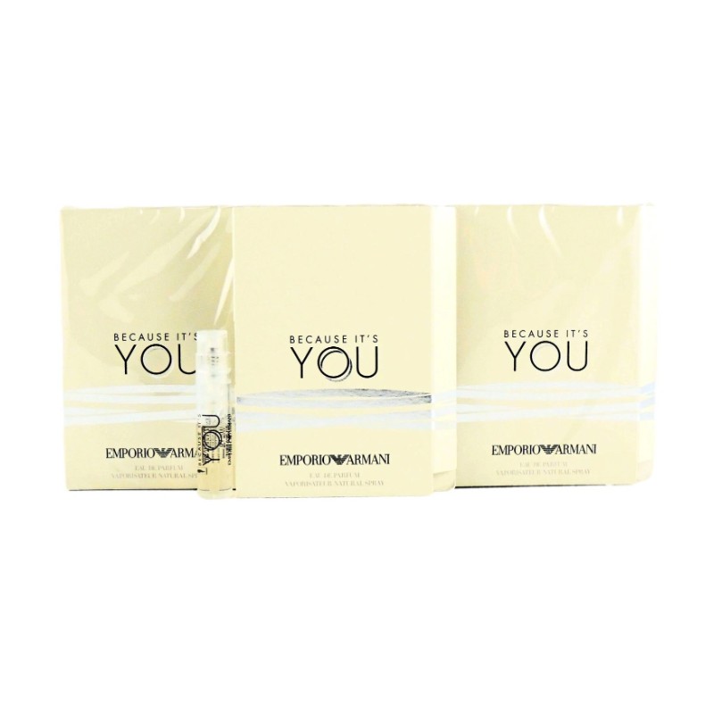 EMPORIO ARMANI BECAUSE IT'S YOU EDP 1.2ml .04oz x 12