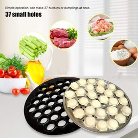 Gyoza Wrappers, Ravioli Maker, 37 Holes DIY Dumplings Tools Aluminium Alloy Ravioli Baking s Pastry Kitchen Accessories Ravioli Mould Dumpling Maker Machine for Making Dumplings