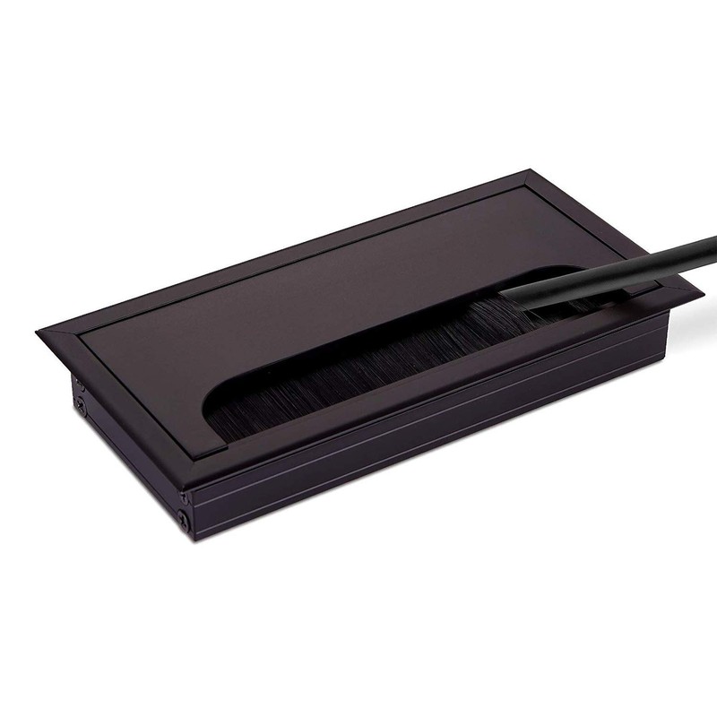 LIKERAINY Cable Bushing Desk Table Grommets 80x 280mm Cable Outlet