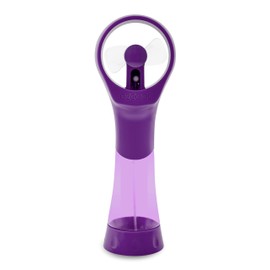 O2COOL 2 Pack Elite Battery Powered Handheld Water Misting Fans (Purple)