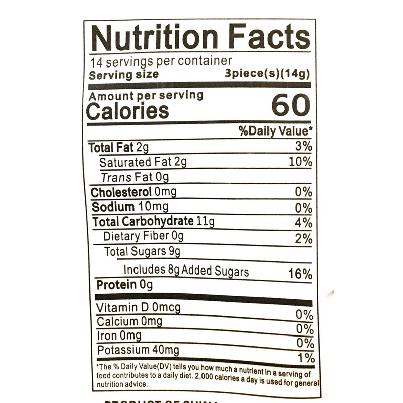 Chun Guang Ginger Coconut Candy 7.05 Oz And 1 Mint