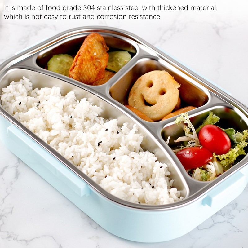 Bento Lunch Box Leak Proof 4 Compartment Bento Box with