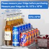 LAMU Drink Organizer for Fridge - [Stabilize-Speed Damper] Automatic Pusher