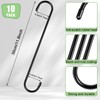 10 Pack Extra Large S Hooks, 12 Inch Heavy Duty
