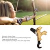 Bow Release Aids Aluminum Alloy Adjustable 4 Finger 360 Degree