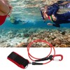 Freediving Lanyard Leash Diving Safety Rope Cable with Wristband Carabiner