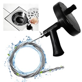 23 FT Drain Cleaner, Heavy Duty Drain Snake, Plumbing Auger Drain Snake Hair Drain Clog Remover for Sink Shower