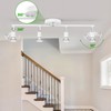 AIBOO Track Lighting Kit, Modern White Ceiling Spot Lighting with