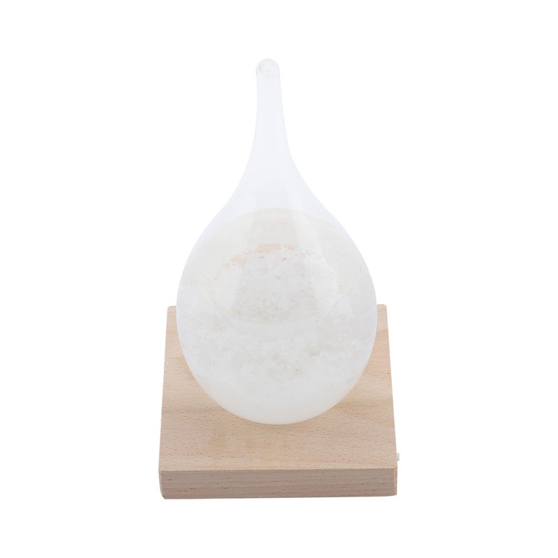 Storm Glass Drop shaped Storm Bottle Desktop Weather Station Predictor