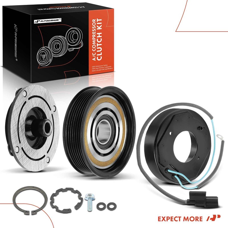 A-Premium Air Conditioner AC Compressor Clutch Kit Compatible with Honda