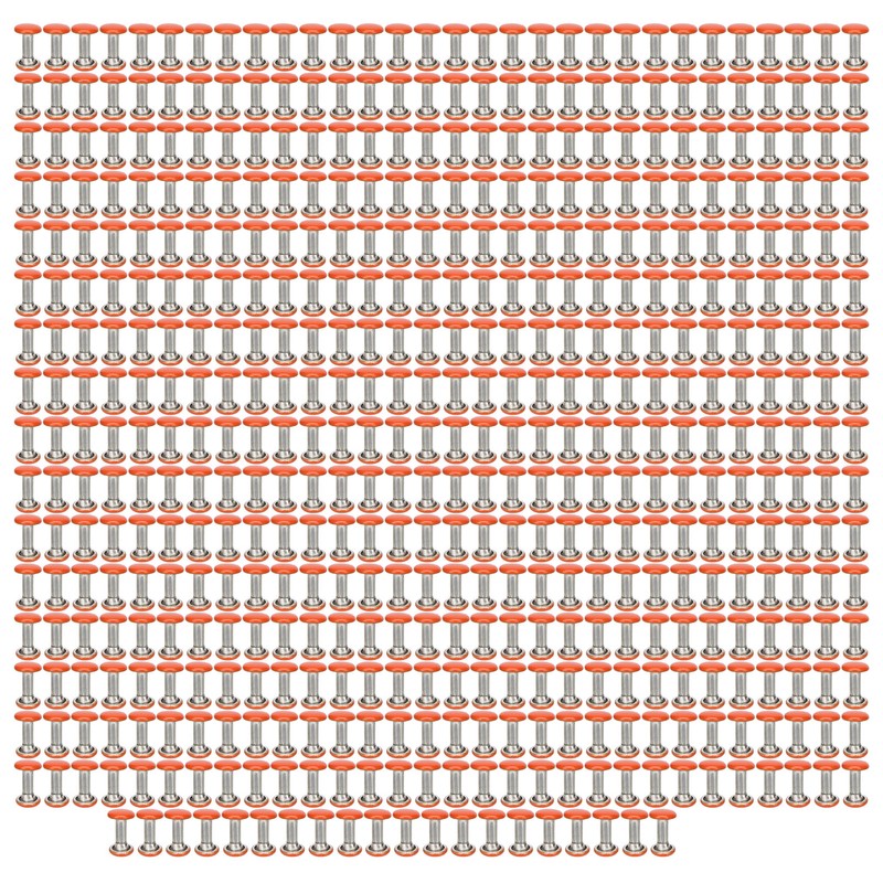 500 Sets Metal Studs Rivets 6x8mm Iron High Hardness Strong