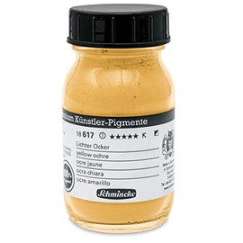 Schmincke 100ml Pigments Light Ochre Pigment 18 617 055