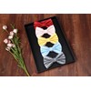 HISDERN Men's Solid Colour Pre-tied Bow Tie Adjustable Tuxedo Bowtie